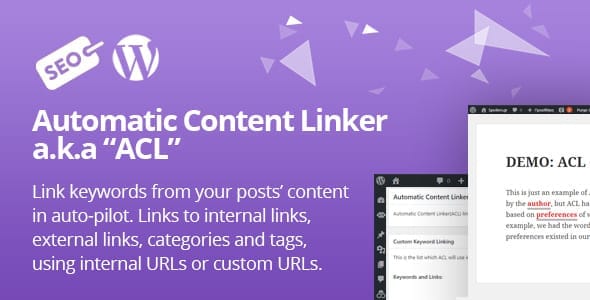 WordPress Automatic Content Linker - screenshot