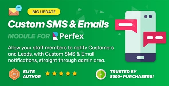 Custom SMS & Email Notifications Automation for Perfex CRM - screenshot