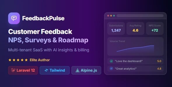 FeedbackPulse SaaS - PHP script